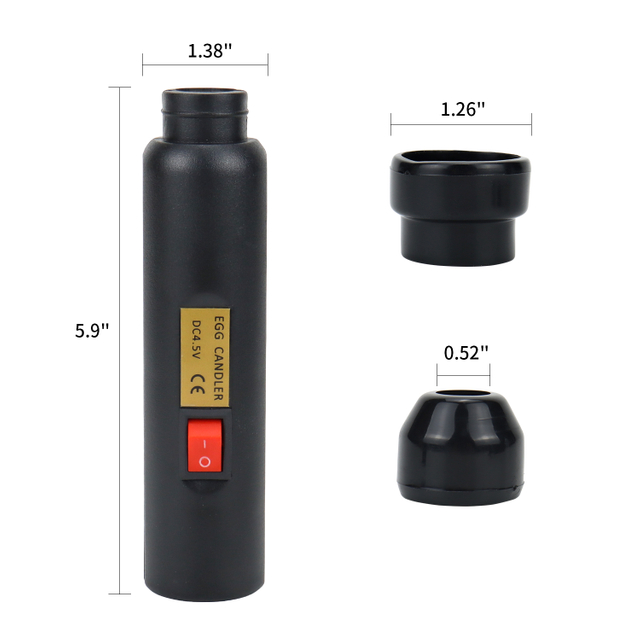 Probador de luz LED para velas de huevos, incubadora de luz fría brillante para huevos de gallina 