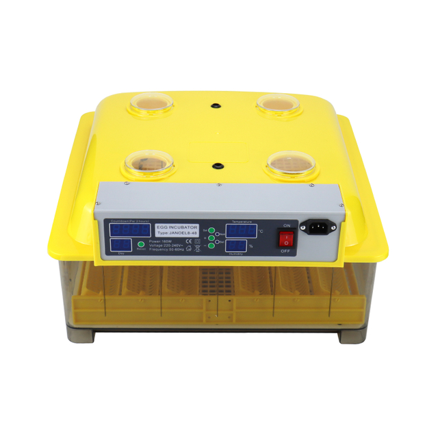 Incubadora de 48 huevos con giro automático para pollo, pato, codorniz, reptil